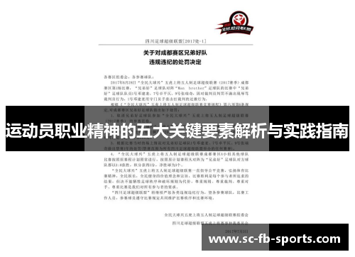运动员职业精神的五大关键要素解析与实践指南 运动员职业精神的五大关键要素解析与实践指南
